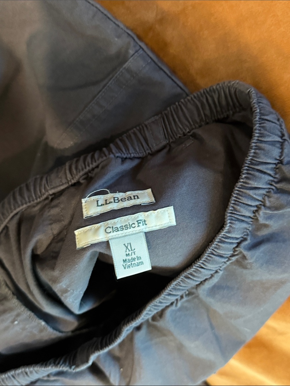 Women’s LL Bean Classic Fit Elastic Drawstring Pants in Gray Size X-Large - Picture 3 of 6